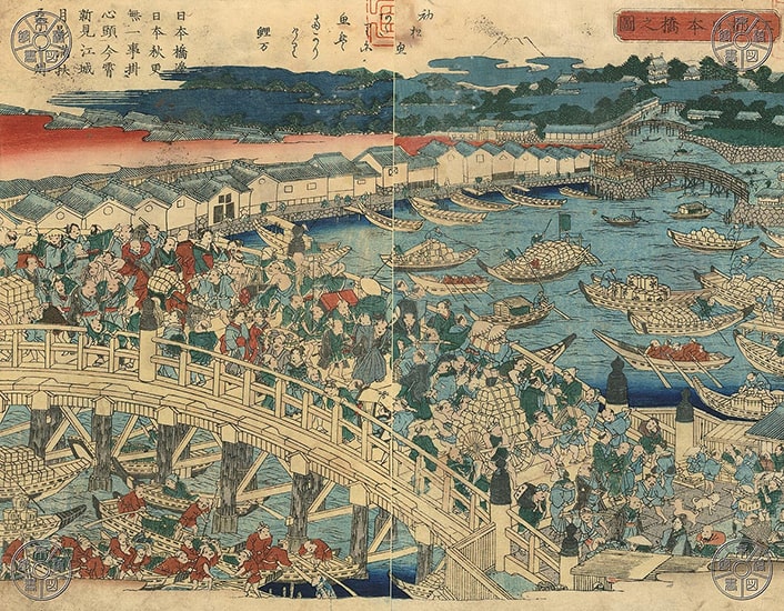 東京名所画帖―江都日本橋之圖の写真