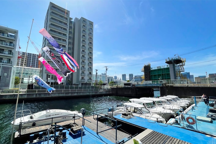 新月島運河と浜前水門　児玉絵美